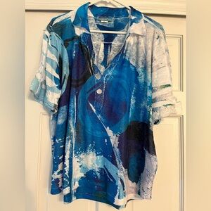 Women’s Short Sleeve V-neck Top Summer Vacation Cruise Wear NWOT